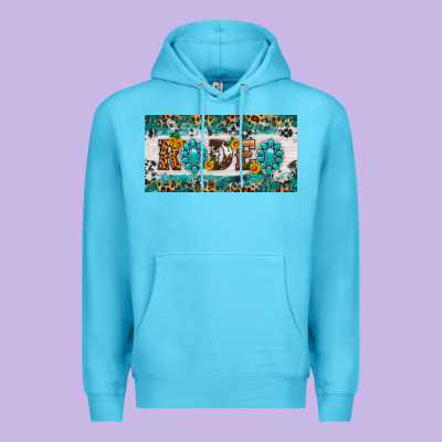 Rodeo License Plate Premium Hoodie Designed By Hra Design Shop
