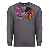 Charcoal Heather A queen will always turn pain into power Premium Sweatshirt - RanaPortraitStore