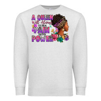 Oatmeal Heather A queen will always turn pain into power Premium Sweatshirt - RanaPortraitStore