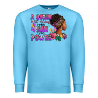 Ocean Blue A queen will always turn pain into power Premium Sweatshirt - RanaPortraitStore