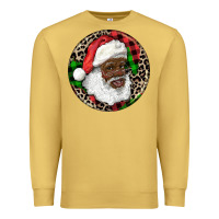 Antique Gold Afro Santa Christmas Premium Sweatshirt - RanaPortraitStore