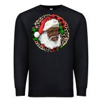 Black Afro Santa Christmas Premium Sweatshirt - RanaPortraitStore