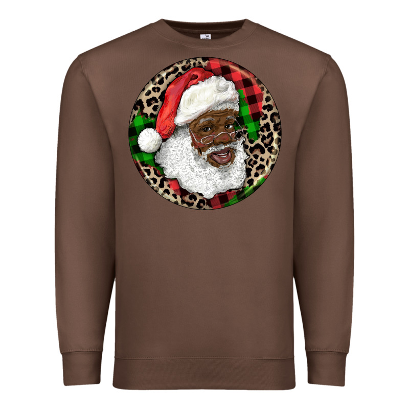 Afro Santa Christmas Premium Sweatshirt by RanaPortraitStore | Teevron