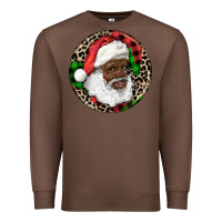 Chestnut Afro Santa Christmas Premium Sweatshirt - RanaPortraitStore