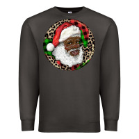 Smoke Afro Santa Christmas Premium Sweatshirt - RanaPortraitStore