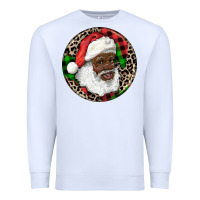 White Afro Santa Christmas Premium Sweatshirt - RanaPortraitStore