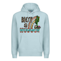 Blue Mist not a hugger Premium Hoodie - CowhideDigitalArt