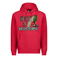 Cardinal not a hugger Premium Hoodie - CowhideDigitalArt