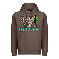 Coffee not a hugger Premium Hoodie - CowhideDigitalArt