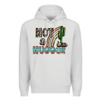 Dove Grey not a hugger Premium Hoodie - CowhideDigitalArt