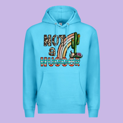 Not A Hugger Premium Hoodie Designed By Cowhidedigitalart