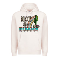 Pale Pink not a hugger Premium Hoodie - CowhideDigitalArt