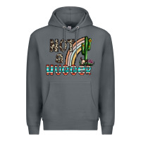 Rock not a hugger Premium Hoodie - CowhideDigitalArt