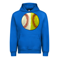 Cobalt half baseball softball Urban Hoodie - JahusDesignShop