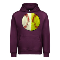 Mauve Wine half baseball softball Urban Hoodie - JahusDesignShop