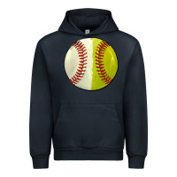 Navy half baseball softball Urban Hoodie - JahusDesignShop
