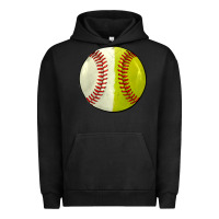 Half Baseball Softball Urban Hoodie | Teevron