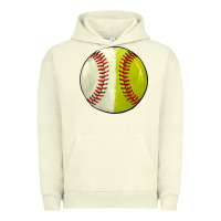 Pigment Pistachio half baseball softball Urban Hoodie - JahusDesignShop