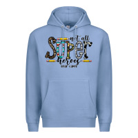 Colony Blue not all super heroes wear capes Premium Hoodie - CowhideDigitalArt