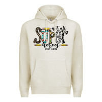 Oatmeal Heather not all super heroes wear capes Premium Hoodie - CowhideDigitalArt