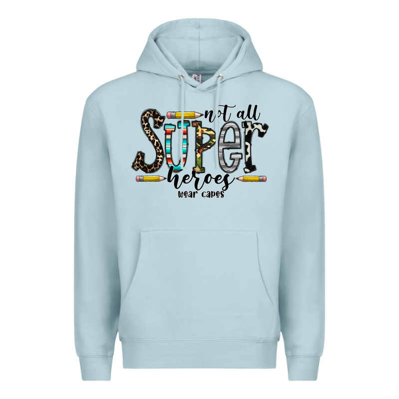 Not All Super Heroes Wear Capes Premium Hoodie by CowhideDigitalArt | Teevron