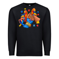 Black Autism afro girl sneakers Premium Sweatshirt - RanaPortraitStore