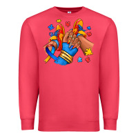 Cardinal Autism afro girl sneakers Premium Sweatshirt - RanaPortraitStore