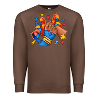 Chestnut Autism afro girl sneakers Premium Sweatshirt - RanaPortraitStore