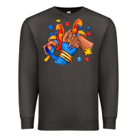Smoke Autism afro girl sneakers Premium Sweatshirt - RanaPortraitStore