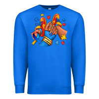 True Royal Autism afro girl sneakers Premium Sweatshirt - RanaPortraitStore