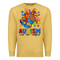 Antique Gold Autism accept love understand afro girl sneakers Premium Sweatshirt - RanaPortraitStore