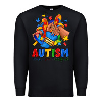 Black Autism accept love understand afro girl sneakers Premium Sweatshirt - RanaPortraitStore