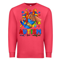 Cardinal Autism accept love understand afro girl sneakers Premium Sweatshirt - RanaPortraitStore