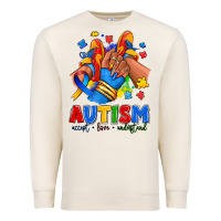 Sandshell Autism accept love understand afro girl sneakers Premium Sweatshirt - RanaPortraitStore
