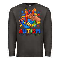 Smoke Autism accept love understand afro girl sneakers Premium Sweatshirt - RanaPortraitStore