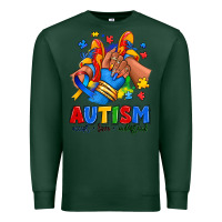 Sports Green Autism accept love understand afro girl sneakers Premium Sweatshirt - RanaPortraitStore
