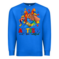 True Royal Autism accept love understand afro girl sneakers Premium Sweatshirt - RanaPortraitStore