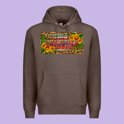 Chingona License Plate Premium Hoodie Designed By Hra Design Shop