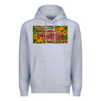 Heather Grey Chingona license plate Premium Hoodie - HRA Design Shop