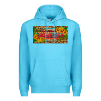 Ocean Blue Chingona license plate Premium Hoodie - HRA Design Shop