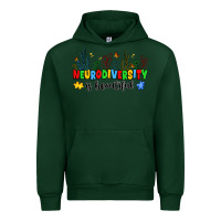 Forest Green neurodiversity is beautiful Urban Hoodie - JahusDesignShop