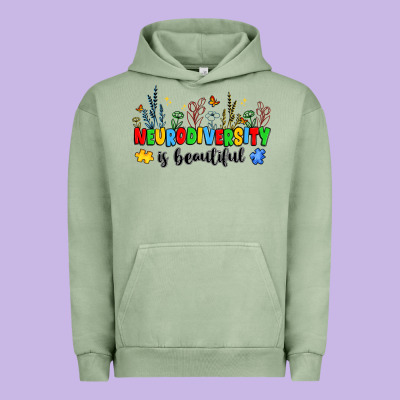 Neurodiversity Is Beautiful Urban Hoodie Designed By Jahusdesignshop