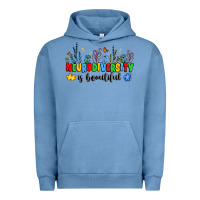 Pigment Pebble Blue neurodiversity is beautiful Urban Hoodie - JahusDesignShop
