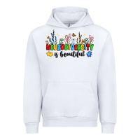 White neurodiversity is beautiful Urban Hoodie - JahusDesignShop