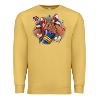 Antique Gold Baseball afro girl sneakers Premium Sweatshirt - RanaPortraitStore