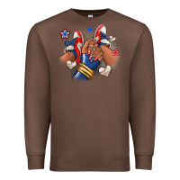 Chestnut Baseball afro girl sneakers Premium Sweatshirt - RanaPortraitStore
