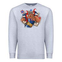 Heather Grey Baseball afro girl sneakers Premium Sweatshirt - RanaPortraitStore
