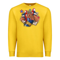 Lemon Baseball afro girl sneakers Premium Sweatshirt - RanaPortraitStore