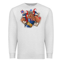 Oatmeal Heather Baseball afro girl sneakers Premium Sweatshirt - RanaPortraitStore