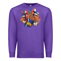 Purple Baseball afro girl sneakers Premium Sweatshirt - RanaPortraitStore